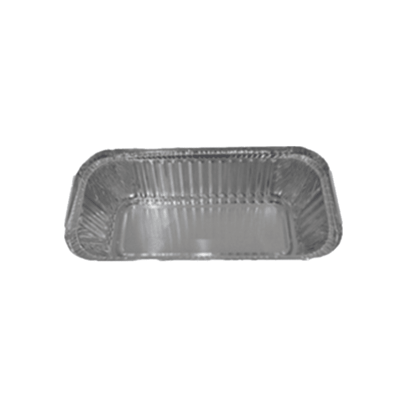 800ml Deep Rounded-Corner Rectangle Aluminum Food Container | Disposable Aluminum Tray - 图片 2
