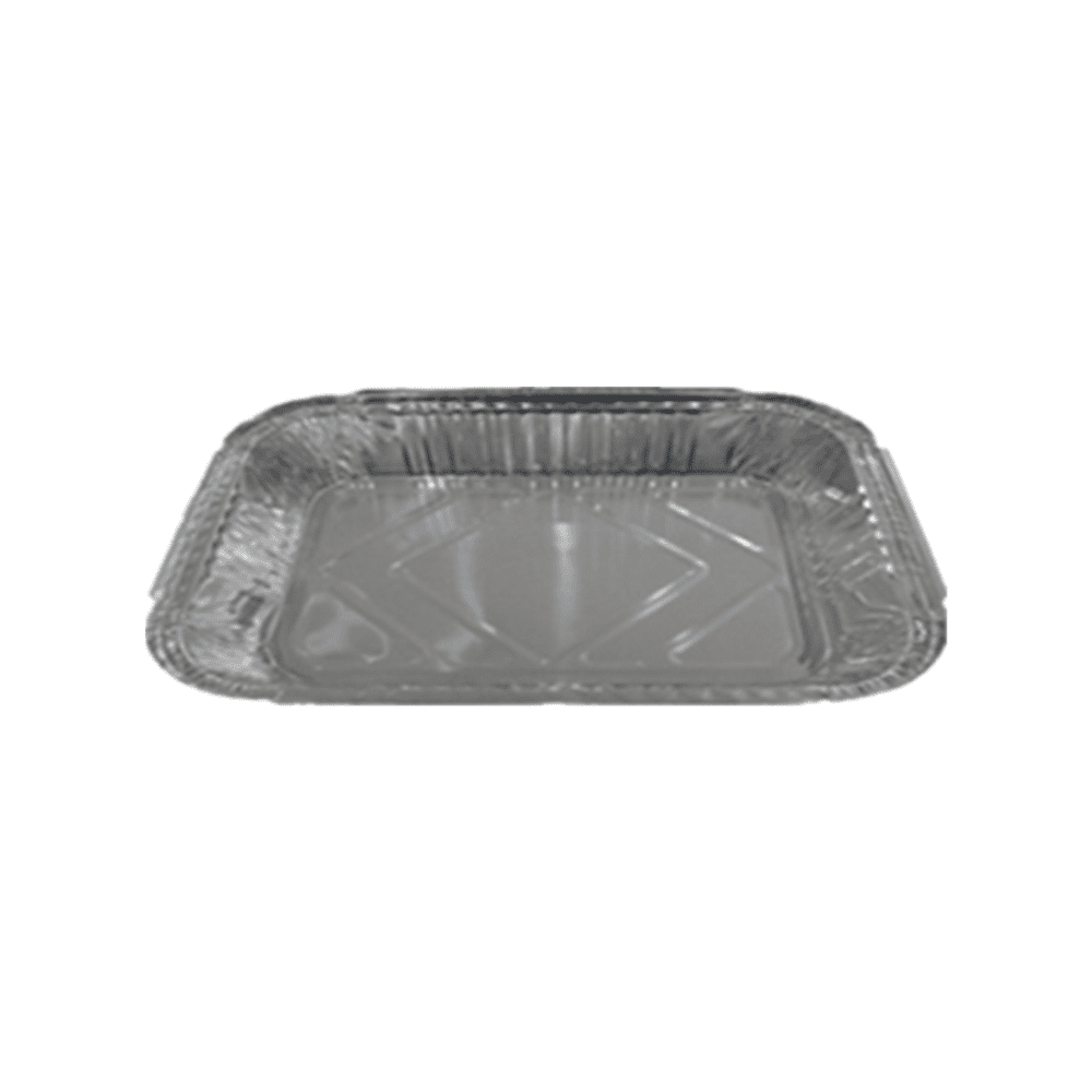 650ml Deep Rounded-Corner Aluminum Food Container | Rectangular Tray - 图片 2