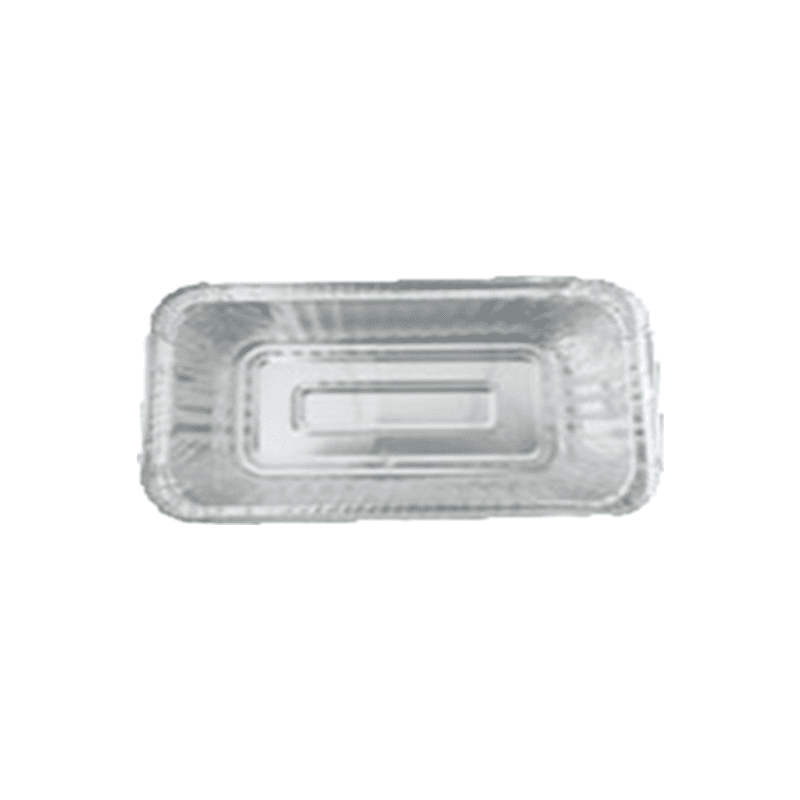 550ml Aluminum Rounded Rectangle Plate | Disposable Food Container - 图片 2