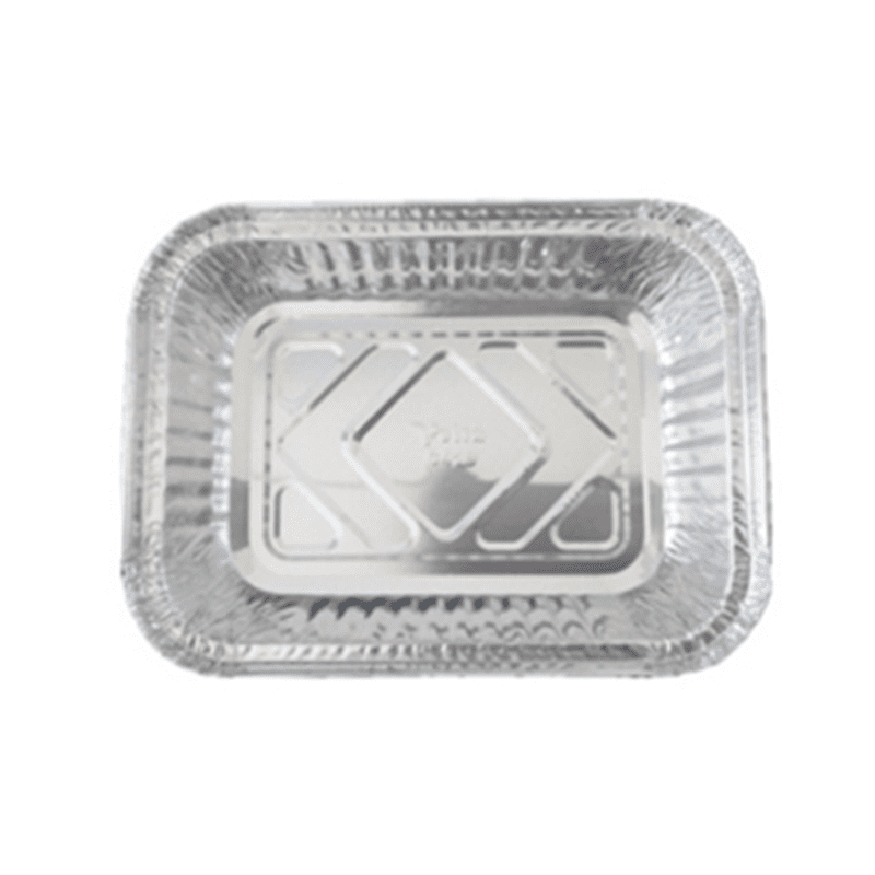 910ml Aluminum Rounded Rectangle Plate | Disposable Food Tray - 图片 2