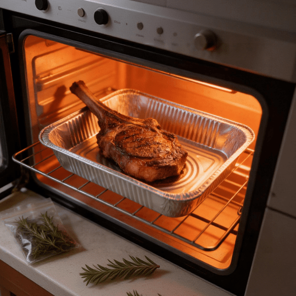 Shallow Rounded Rectangle Aluminum Tray | Food Container