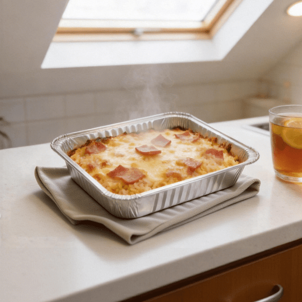 Aluminum Shallow Tray | Large Disposable Aluminum Food Tray