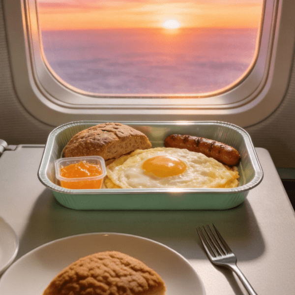 Bath-Shaped Aluminum Airline Tray 150x100x25mm | Disposable Food Container