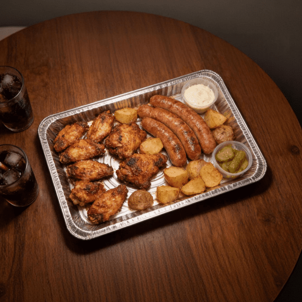 Aluminum Shallow Rounded Rectangle Tray 6700ml | Large Disposable Food Tray