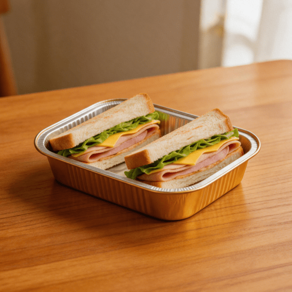 Deep Rounded Rectangle Aluminum Bowl | Aluminum Food Container