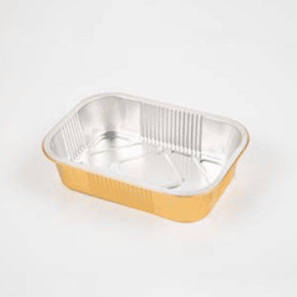 1000ml Disposable Aluminum Deep Rounded Rectangle Bowl | Food Container - 图片 2