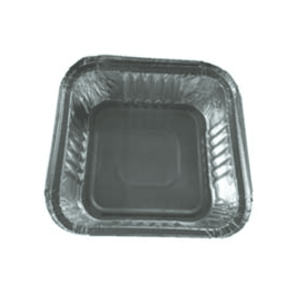 550ml Aluminum Rounded Square Tray | Disposable Aluminum Food Container - 图片 2